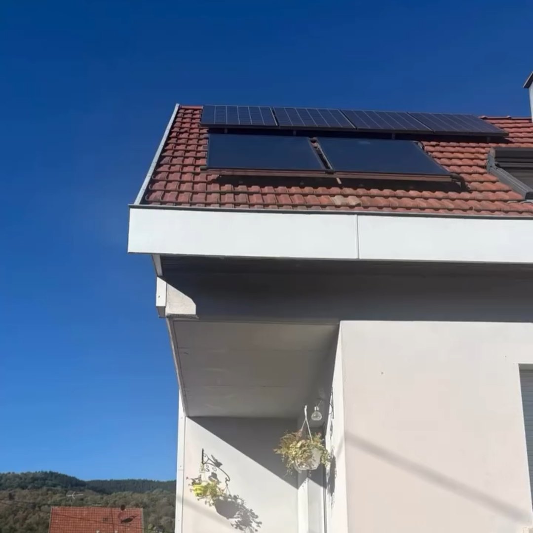Maison à Griesbach-au-Val équipée de panneaux solaires thermiques en toiture