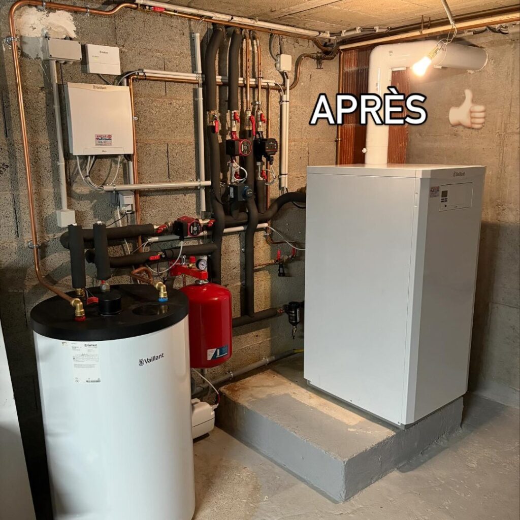 Chaudière gaz à condensation VAILLANT installée à Walbach, après travaux
